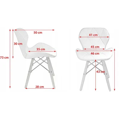 Кресло Jumi Scandinavian Design 73х46 см Black