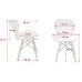 Кресло Jumi Scandinavian Design 73х46 см Black