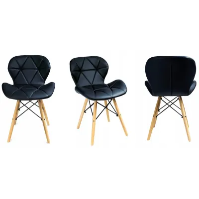 Кресло Jumi Scandinavian Design 73х46 см Black