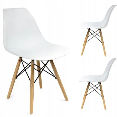 Крісло Jumi Plastic Chair 78х45 см White