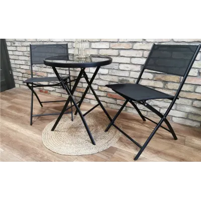 Комплект меблів Kontrast TASOS Black 3 шт Комплект меблів Kontrast TASOS Black 3 шт