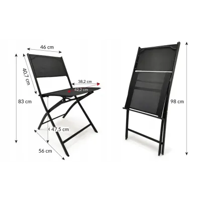 Комплект меблів Kontrast TASOS Black 3 шт Комплект меблів Kontrast TASOS Black 3 шт