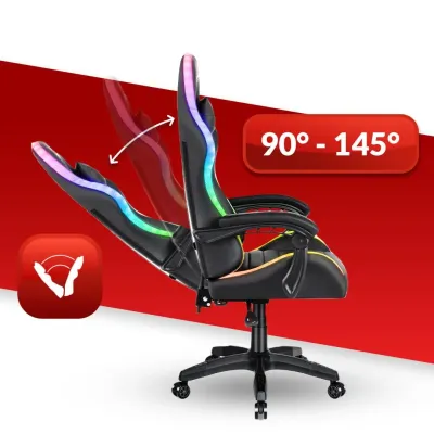 Компьютерное кресло Hell's HC-1003 LED RGB Black (5904204981866) Компьютерное кресло Hell's HC-1003 LED RGB Black (5904204981866)