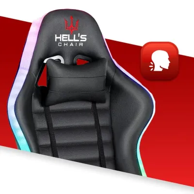 Компьютерное кресло Hell's HC-1003 LED RGB Black (5904204981866) Компьютерное кресло Hell's HC-1003 LED RGB Black (5904204981866)