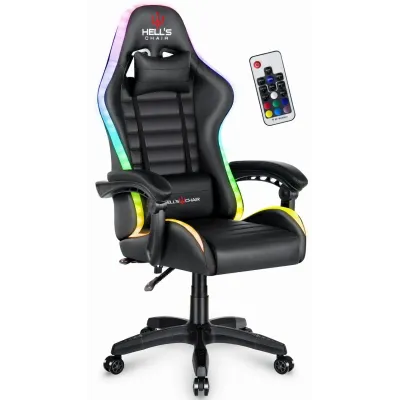 Компьютерное кресло Hell's HC-1003 LED RGB Black (5904204981866)