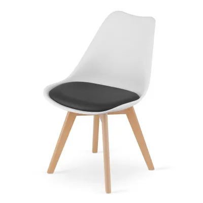 Кресло LEOBERT Mark 47х81.5 см White-Black Кресло LEOBERT Mark 47х81.5 см White-Black