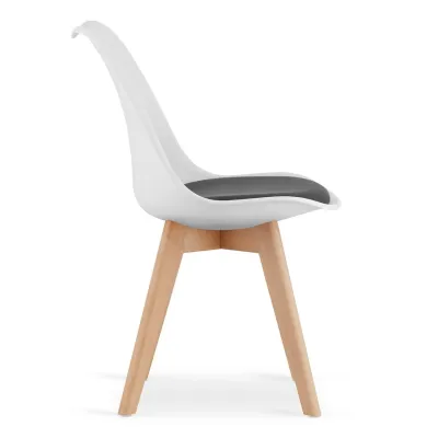 Кресло LEOBERT Mark 47х81.5 см White-Black Кресло LEOBERT Mark 47х81.5 см White-Black