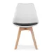 Кресло LEOBERT Mark 47х81.5 см White-Black Кресло LEOBERT Mark 47х81.5 см White-Black
