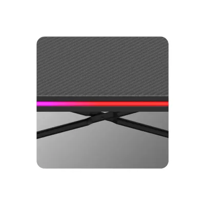 Комп'ютерний стіл huzaro Hero 1.7 RGB 120x60x77 см Black