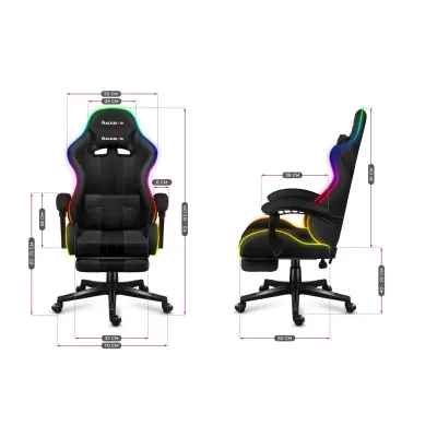 Компьютерное кресло huzaro Force 4.7 RGB Black Компьютерное кресло huzaro Force 4.7 RGB Black