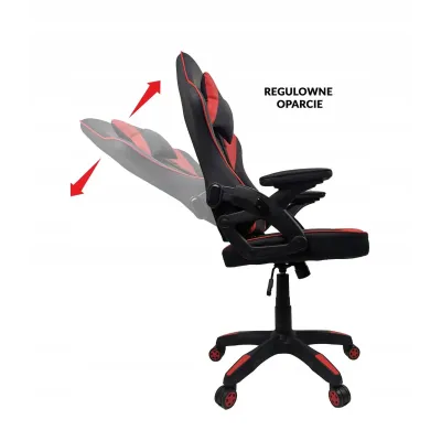Компьютерное кресло Kontrast Venos Black-Red (5901386202499)