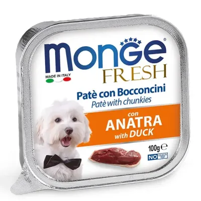 Влажный корм для собак Monge Dog Wet Fresh утка 0.1 кг (000025668) Влажный корм для собак Monge Dog Wet Fresh утка 0.1 кг (000025668)
