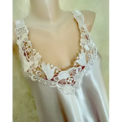 Ночнушка жіноча No Brand Jasmin 3XL Білий (2758706451)