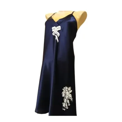 Ночнушка жіноча No Brand Jasmin 1802 3XL Синій (2758733021) Ночнушка жіноча No Brand Jasmin 1802 3XL Синій (2758733021)