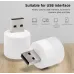 Світлодіодна USB-лампа No Brand 5V/1W 10 шт Білий (2104618747)