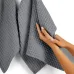 Рушник вафельний COSAS Shadow Greek Waffle 115x100 см Графитовий