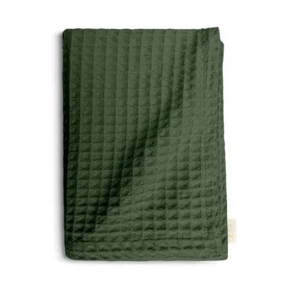 Рушник вафельний COSAS Basil Greek Waffle 115x100 см Смарагдовий