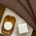 Рушник вафельний COSAS Mousse Greek Waffle 115x180 см Шоколадный