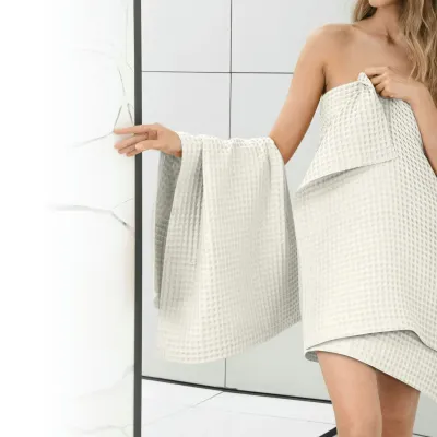 Рушник вафельний COSAS Avori Greek Waffle 115x200 см Капучино