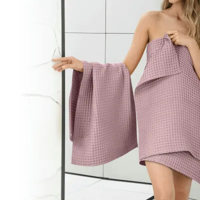 Рушник вафельний COSAS Sakura Greek Waffle 45x90 см Рожевий Рушник вафельний COSAS Sakura Greek Waffle 45x90 см Рожевий