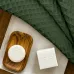 Полотенце вафельное COSAS Basil Greek Waffle 55x100 см Изумрудный