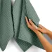 Рушник вафельний COSAS Meditative Greek Waffle 75x150 см М'ятний