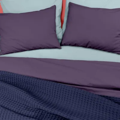 Плед покривало вафельне COSAS Denim Greek Waffle 75x95 см Темно-синій