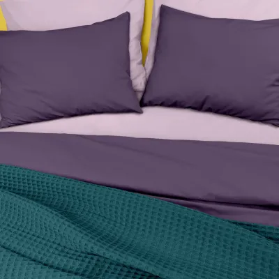 Плед покрывало вафельное COSAS Ocean Greek Waffle 75x95 см Зеленый