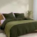 Плед покрывало вафельное COSAS Sage Greek Waffle 230х240 см Зеленый