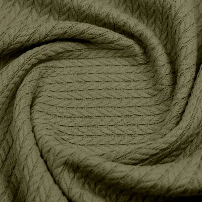 Плед покривало косичка COSAS Avocado Knitted Braid 110х140 см Зелений