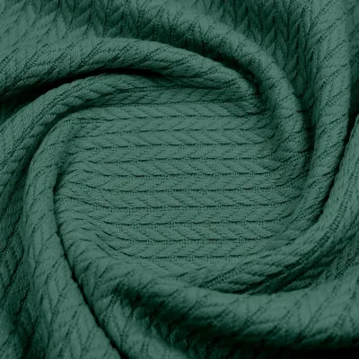 Плед покрывало косичка COSAS Eucalyptus Knitted Braid 160х230 см Зеленый