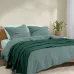 Плед покривало косичка COSAS Eucalyptus Knitted Braid 230х240 см Зелений