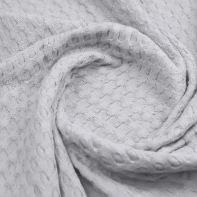 Плед покрывало COSAS Silver Waffle Weave 75x95 см Серый
