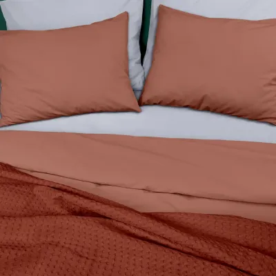 Плед покривало COSAS Сinnamon Waffle Weave 110х140 см Коричневий Плед покривало COSAS Сinnamon Waffle Weave 110х140 см Коричневий