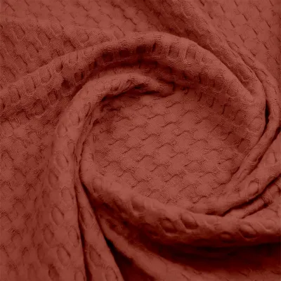 Плед покривало COSAS Сinnamon Waffle Weave 110х140 см Коричневий Плед покривало COSAS Сinnamon Waffle Weave 110х140 см Коричневий