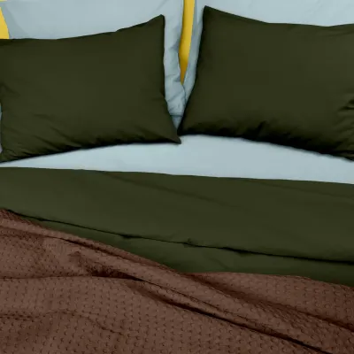Плед покривало COSAS Mousse Waffle Weave 110х140 см Шоколадний Плед покривало COSAS Mousse Waffle Weave 110х140 см Шоколадний