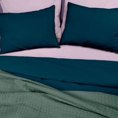Плед покривало COSAS Ashmint Waffle Weave 110х140 см Зелений