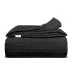 Плед покривало COSAS Black Waffle Weave 160х230 см Чорний