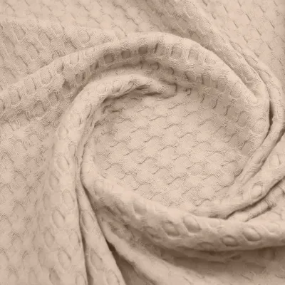 Плед покрывало COSAS Cappuccino Waffle Weave 160х230 см Бежевый