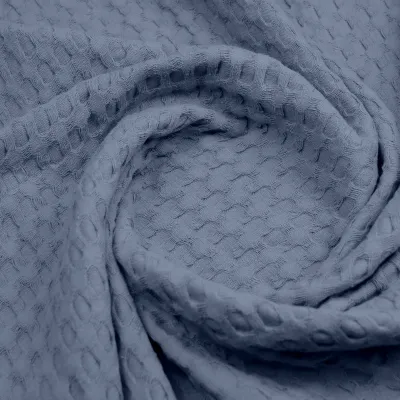Плед покрывало COSAS Nightfall Waffle Weave 230х240 см Синий
