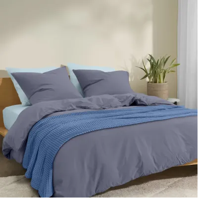 Плед покривало COSAS Cloud Waffle Weave 240х260 см Блакитний Плед покривало COSAS Cloud Waffle Weave 240х260 см Блакитний