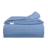Плед покривало COSAS Cloud Waffle Weave 240х260 см Блакитний Плед покривало COSAS Cloud Waffle Weave 240х260 см Блакитний