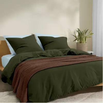 Плед покривало COSAS Mousse Waffle Weave 240х260 см Коричневий