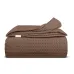Плед покривало COSAS Mousse Waffle Weave 240х260 см Коричневий