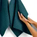 Рушник вафельний COSAS Ocean Greek Waffle 115x100 см Смарагдовий
