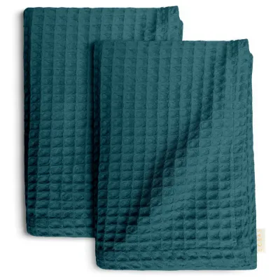Вафельные полотенца COSAS Ocean Greek Waffle Изумрудный 2 шт (55x90_63Ocean75x130)