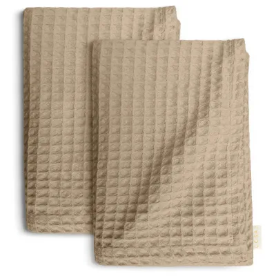 Вафельные полотенца COSAS Beige Greek Waffle Бежевый 2 шт (55x90_34Beige75x130)