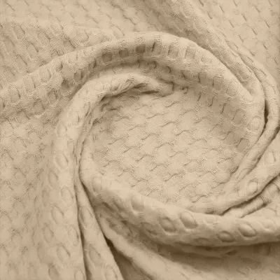 Плед покрывало COSAS Avori Waffle Weave 110х140 см Капучино