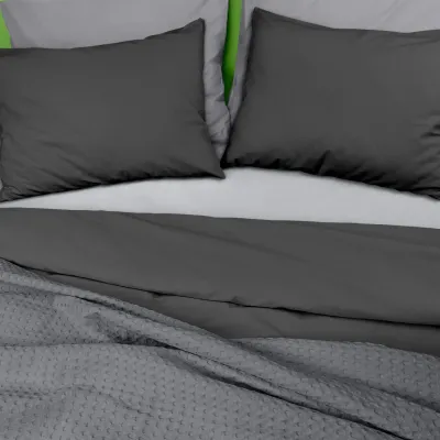 Плед покрывало COSAS Smoky Waffle Weave 200х220 см Серый