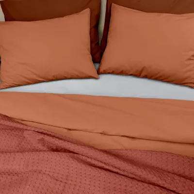 Плед покривало COSAS Rust Waffle Weave 200х220 см Помаранчевий Плед покривало COSAS Rust Waffle Weave 200х220 см Помаранчевий